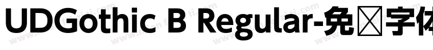 UDGothic B Regular字体转换